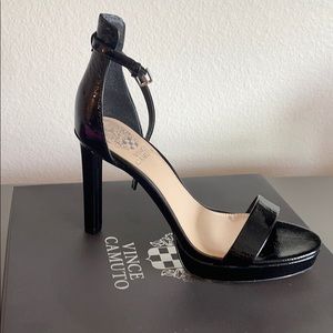 Vince Camuto Balinda black patent heels